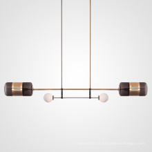 Nordic Home Decoration lampes suspendues postmoderne créatif fer lampe personnalité verre moderne led lustre